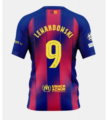 Barcelona Robert Lewandowski #9 Hjemmebanetrøje 2025-26 Kortærmet